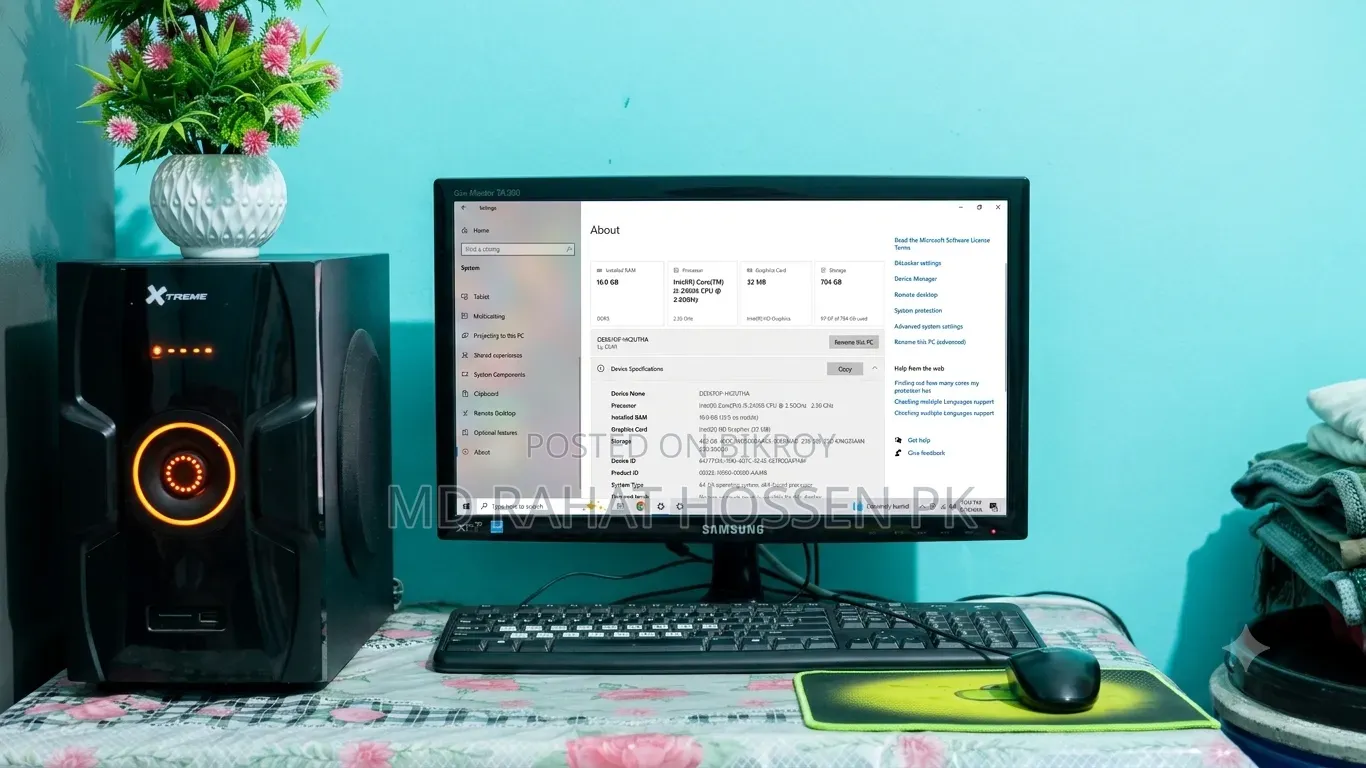 Desktop Computer 16GB Intel Core I5 HDD+SSD 700GB