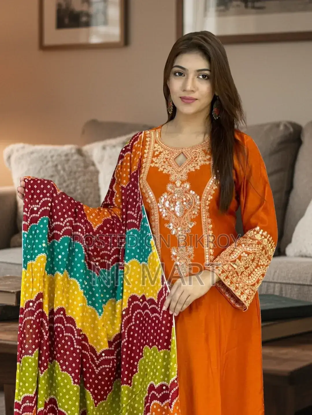 Premium Linen Sequence Three-Piece Set