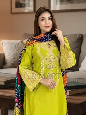 Premium Linen Sequence Three-Piece Set