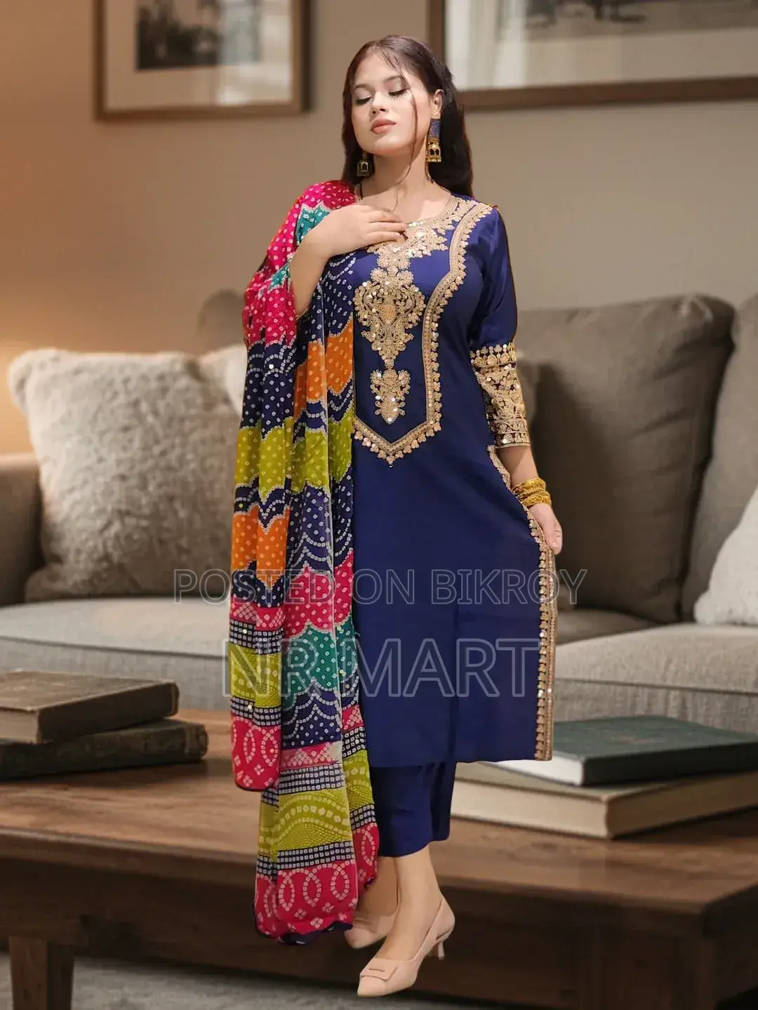 Premium Linen Sequence Three-Piece Set