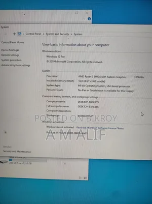 Desktop Computer Gigabyte GB-BNi7HG4-1050Ti 16GB AMD Ryzen 5 eMMC 1T