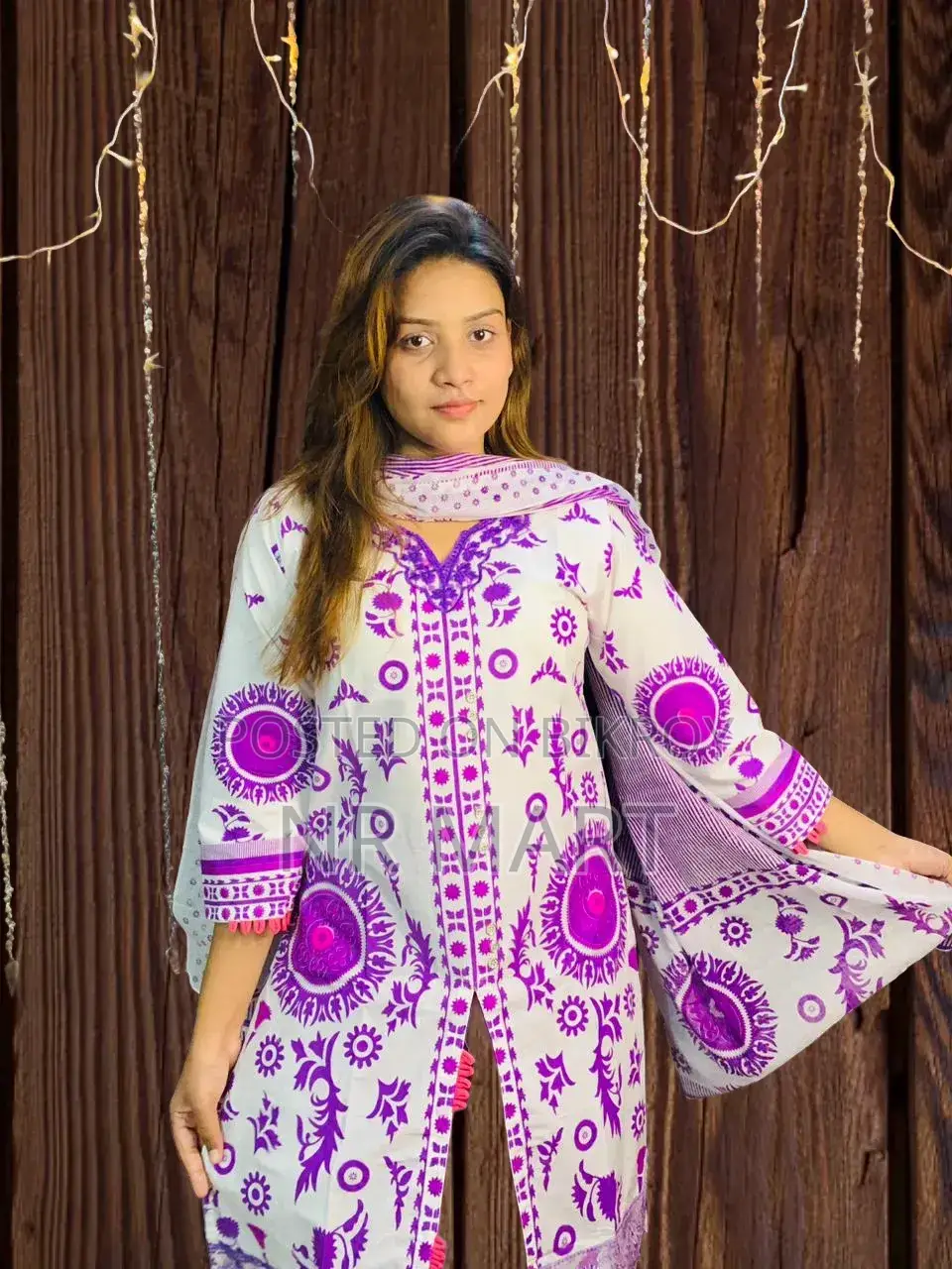 Premium Cotton Skin Print Three-Piece