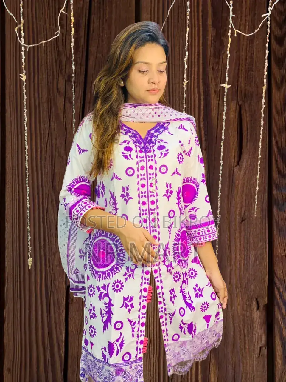 Premium Cotton Skin Print Three-Piece