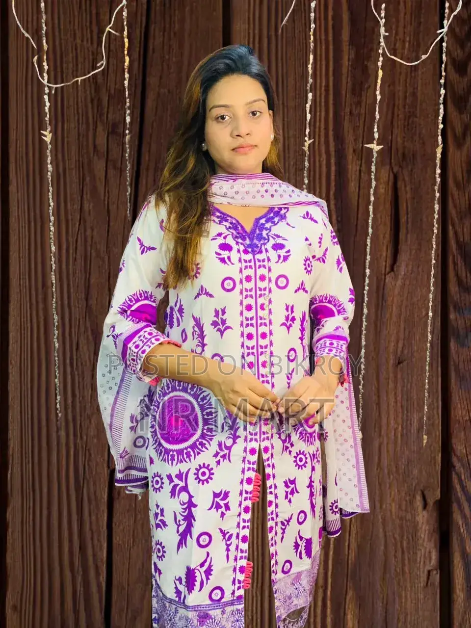 Premium Cotton Skin Print Three-Piece