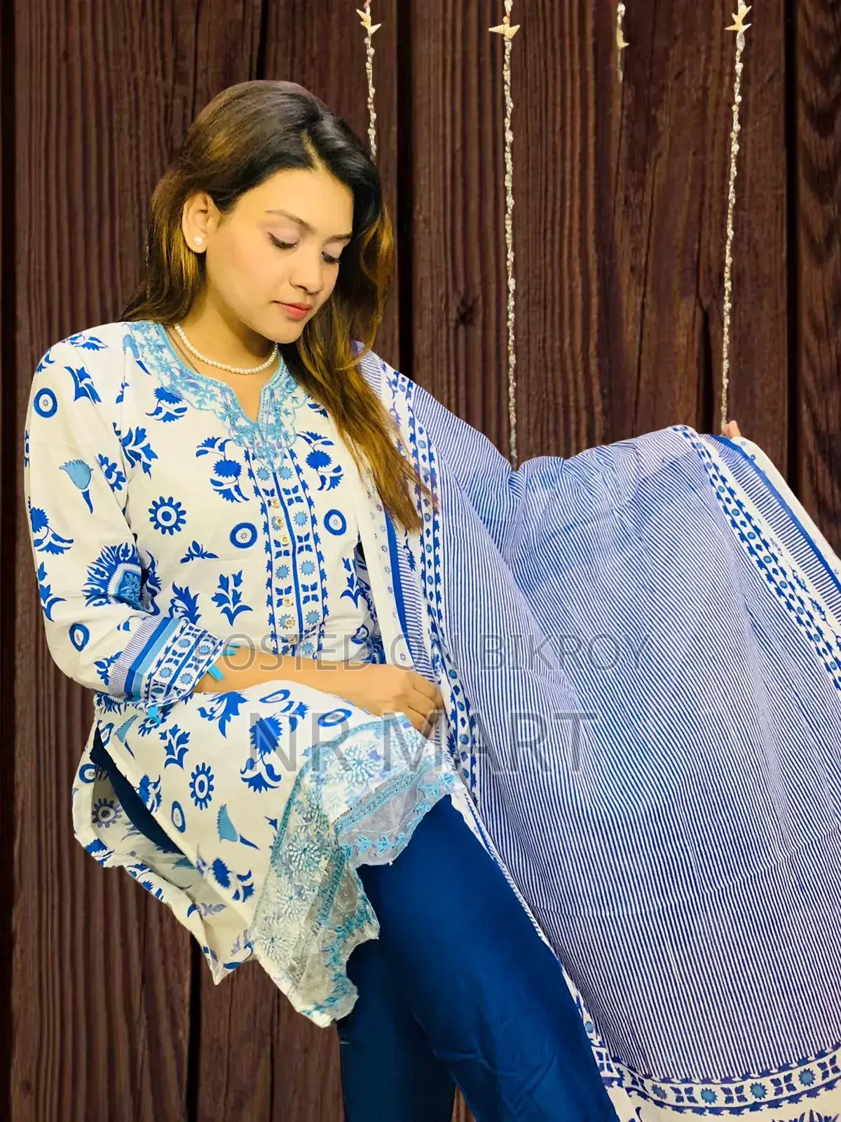 Premium Cotton Skin Print Three-Piece