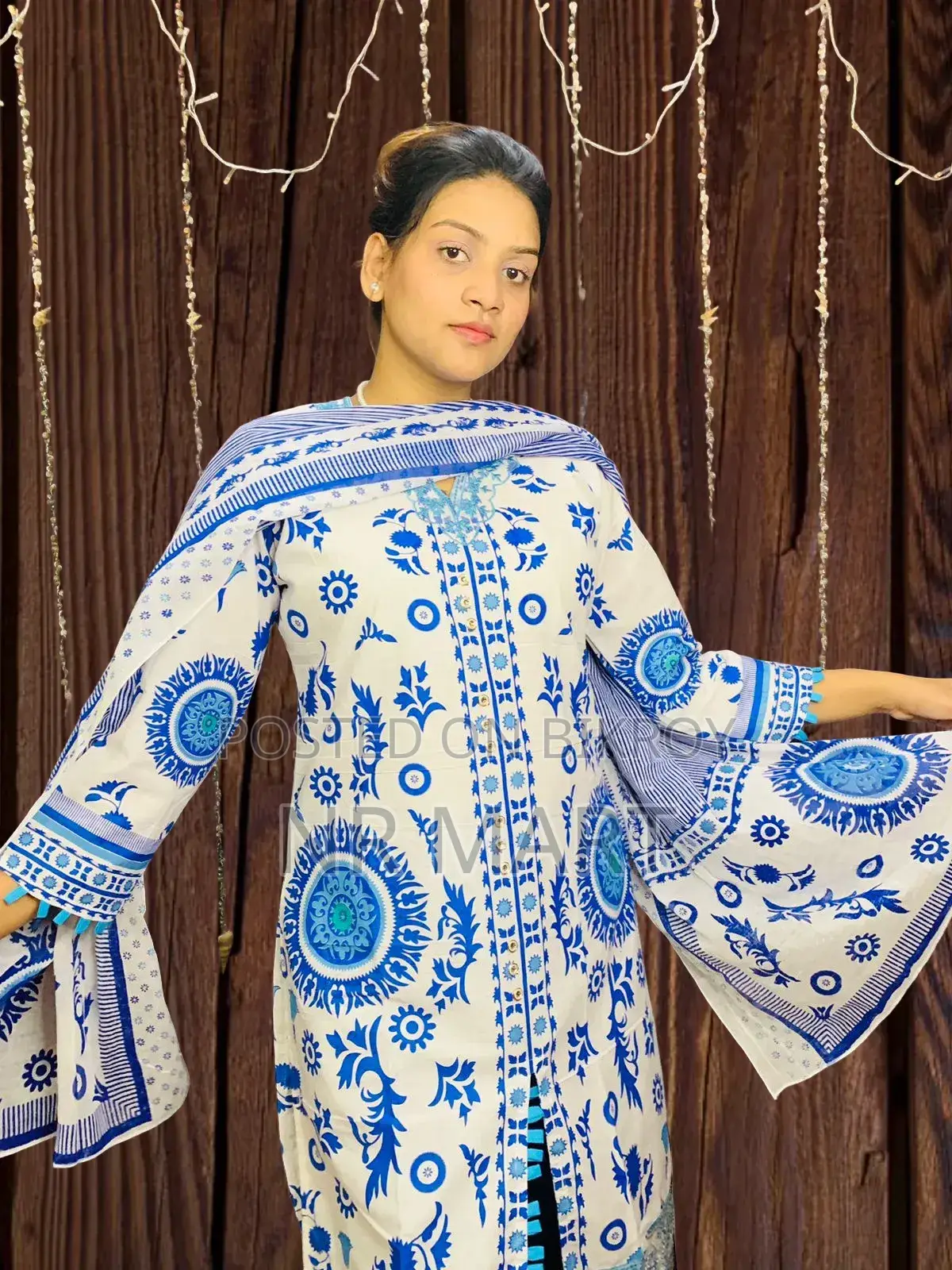 Premium Cotton Skin Print Three-Piece
