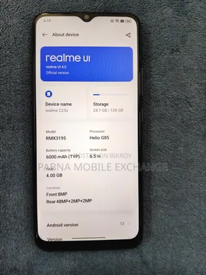 Realme C25s 128 GB Black