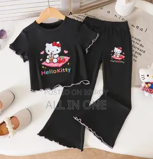Kids Cotton Tshirt and Long Pant Set