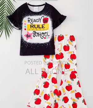 Kids Cotton Tshirt and Long Pant Set