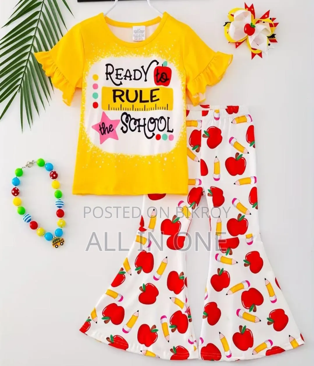 Kids Cotton Tshirt and Long Pant Set