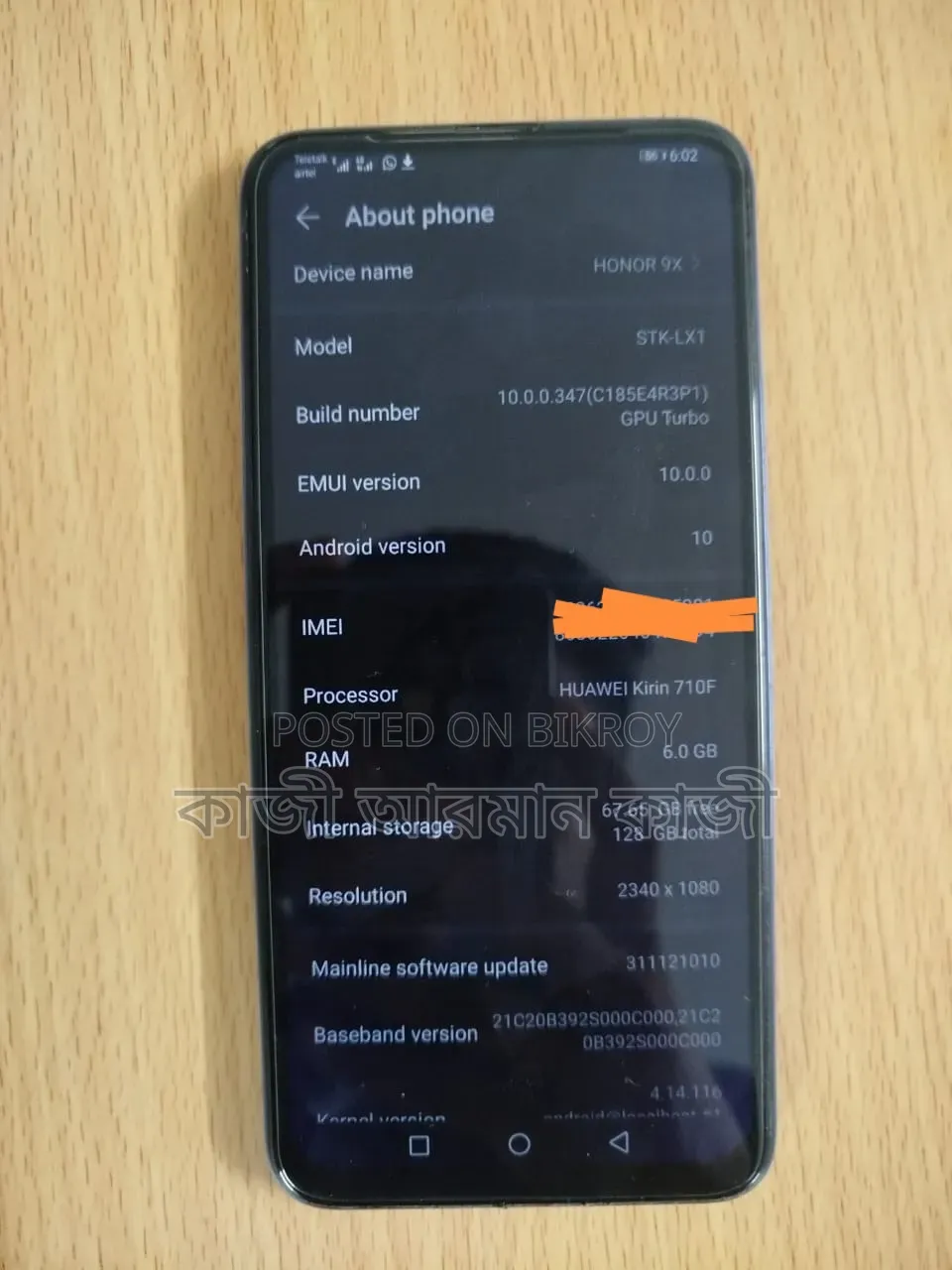 Honor 9X 128 GB Blue