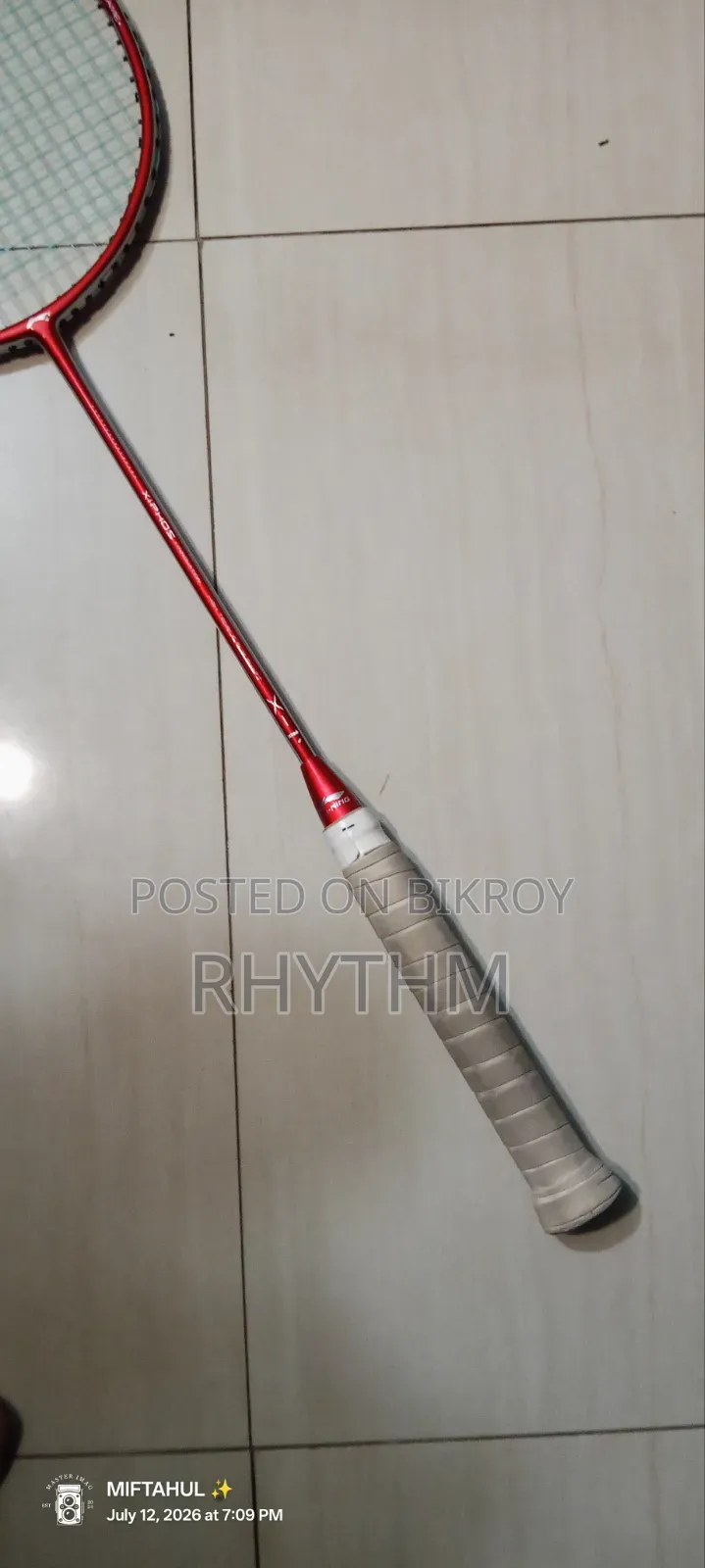লাইনিং এক্স১ র‍্যাকেট মাত্র ১২০০