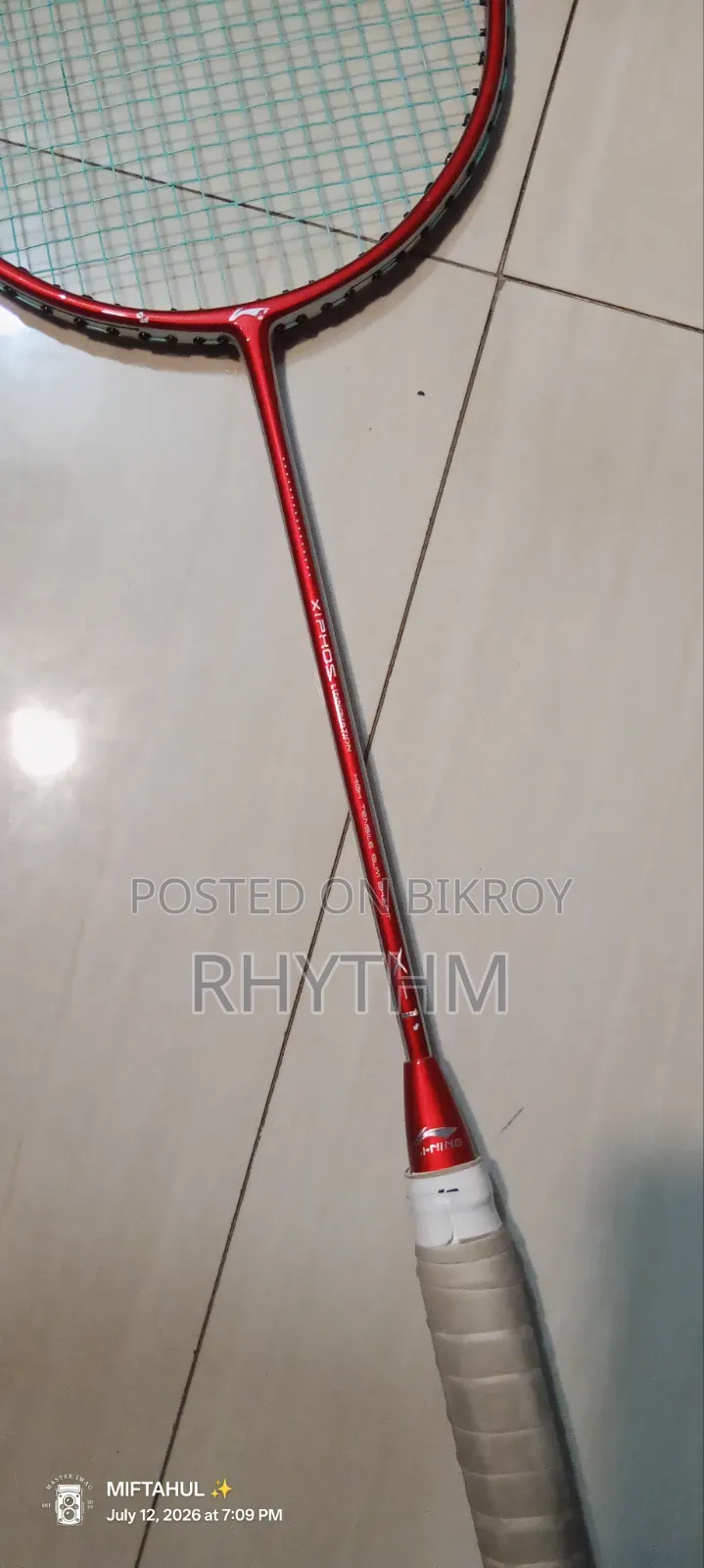 লাইনিং এক্স১ র‍্যাকেট মাত্র ১২০০