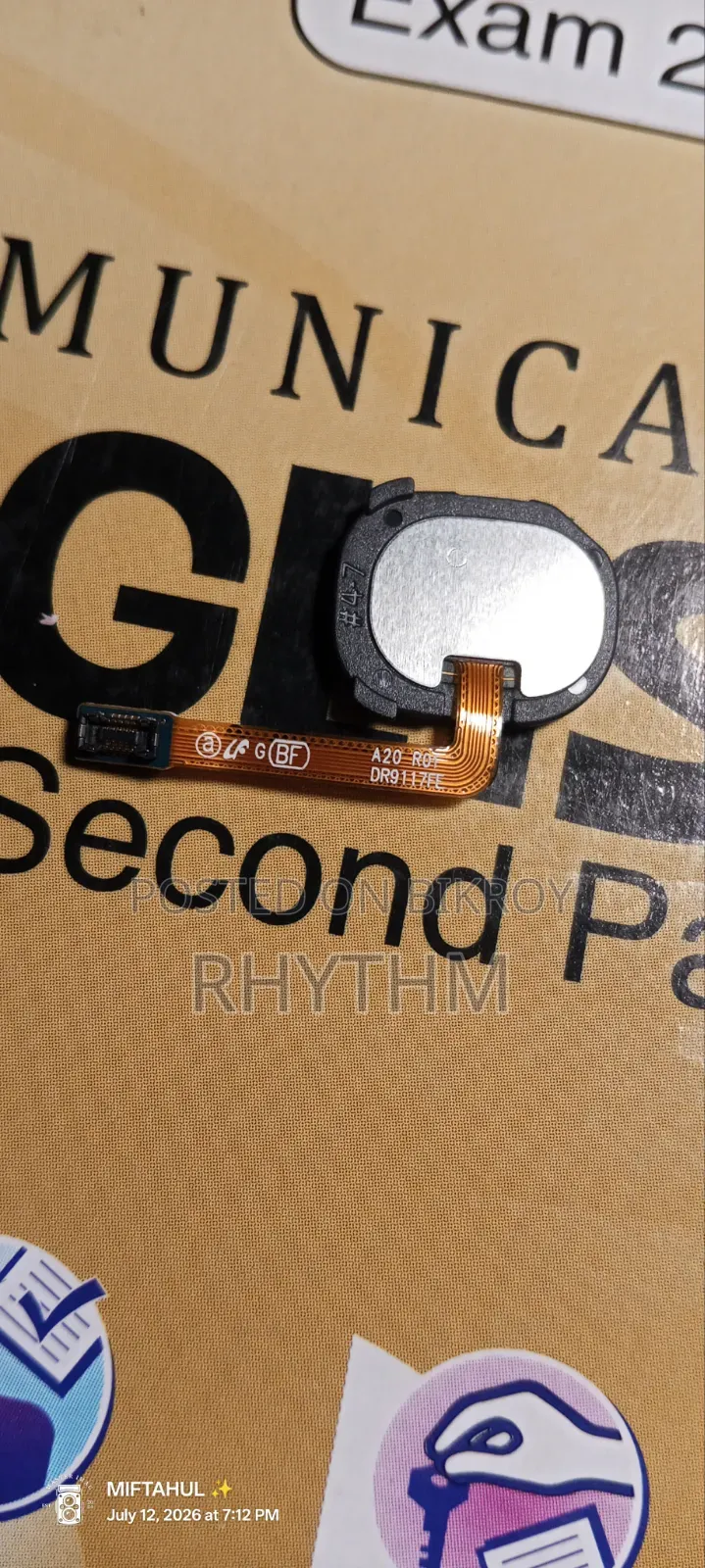 Samsung A20 Fingerprint Scanner