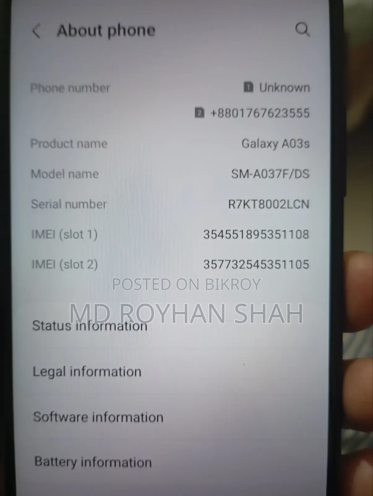 Samsung Galaxy A03s 64 GB Black