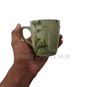 Premium Green White Marble Design Ceramic Coffee Mug