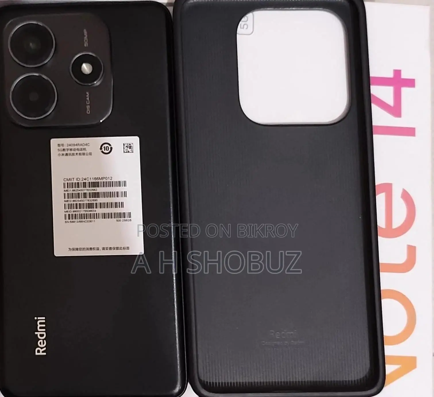 Xiaomi Redmi Note 14 5G 256 GB Black