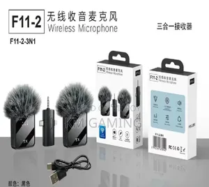 F11-2 (3 in 1)Collar Wireless Dual Microphone Type C Supported
