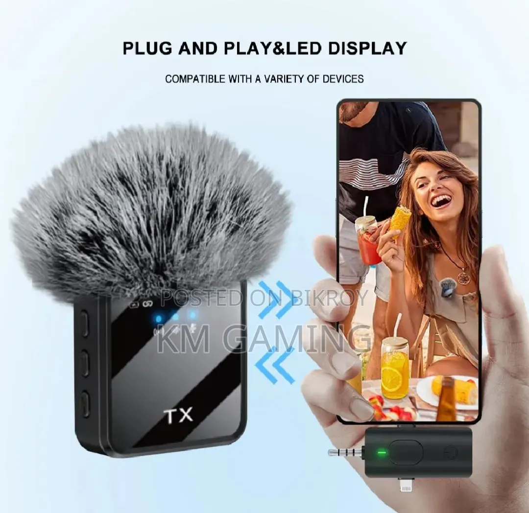 F11-2 (3 in 1)Collar Wireless Dual Microphone Type C Supported