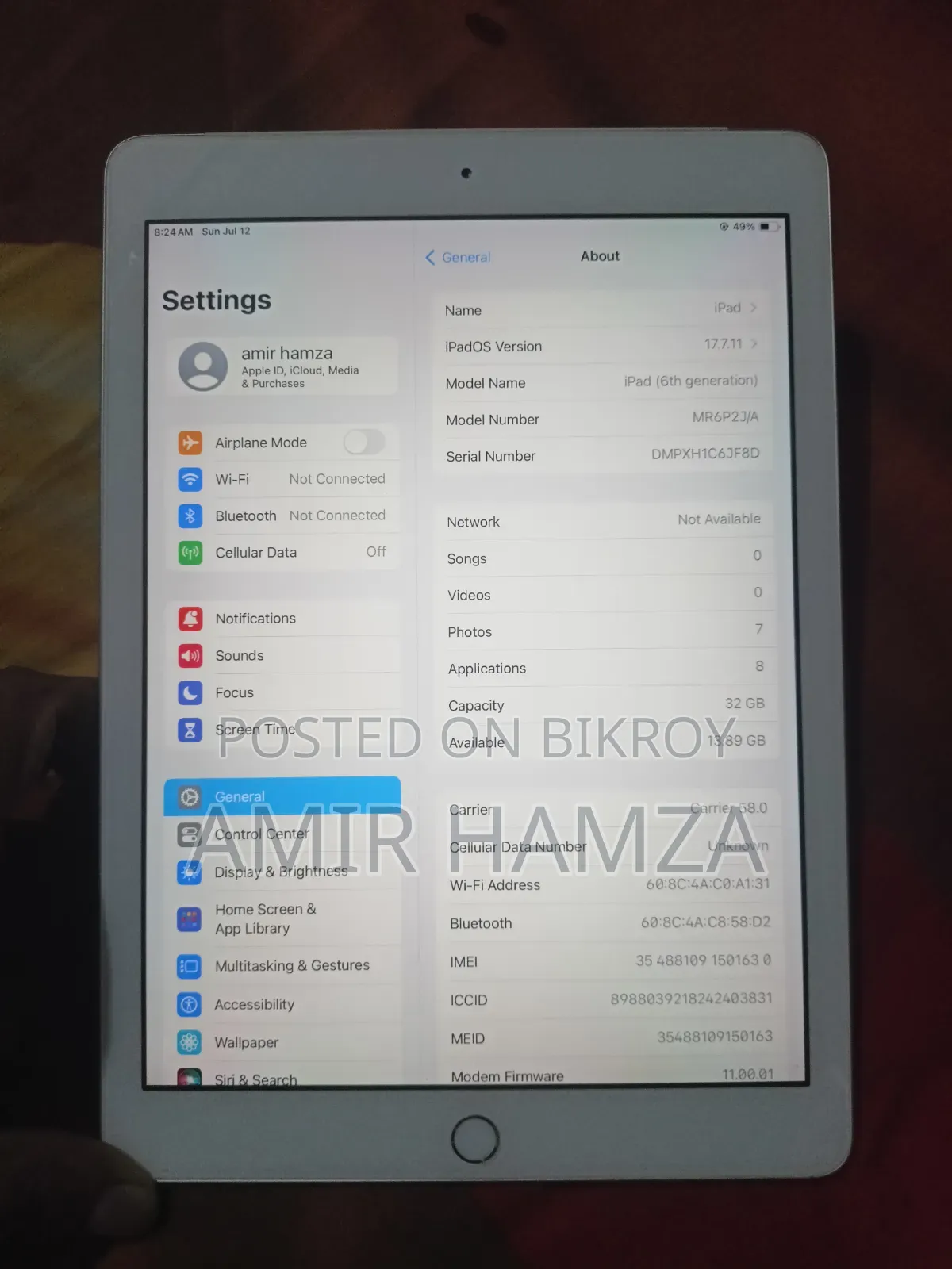 Apple iPad 9.7 32 GB Silver