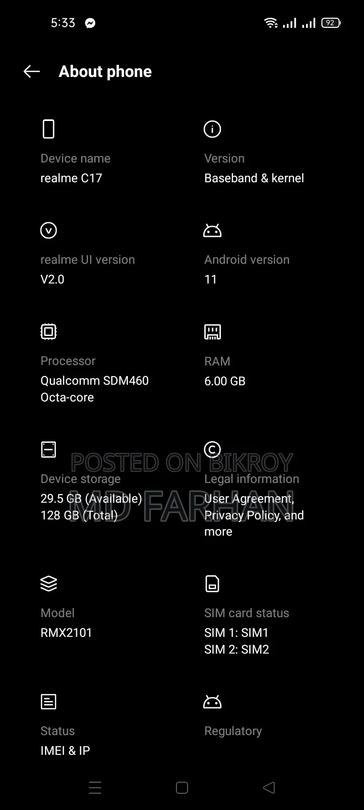 Xiaomi Redmi 4 GB Blue