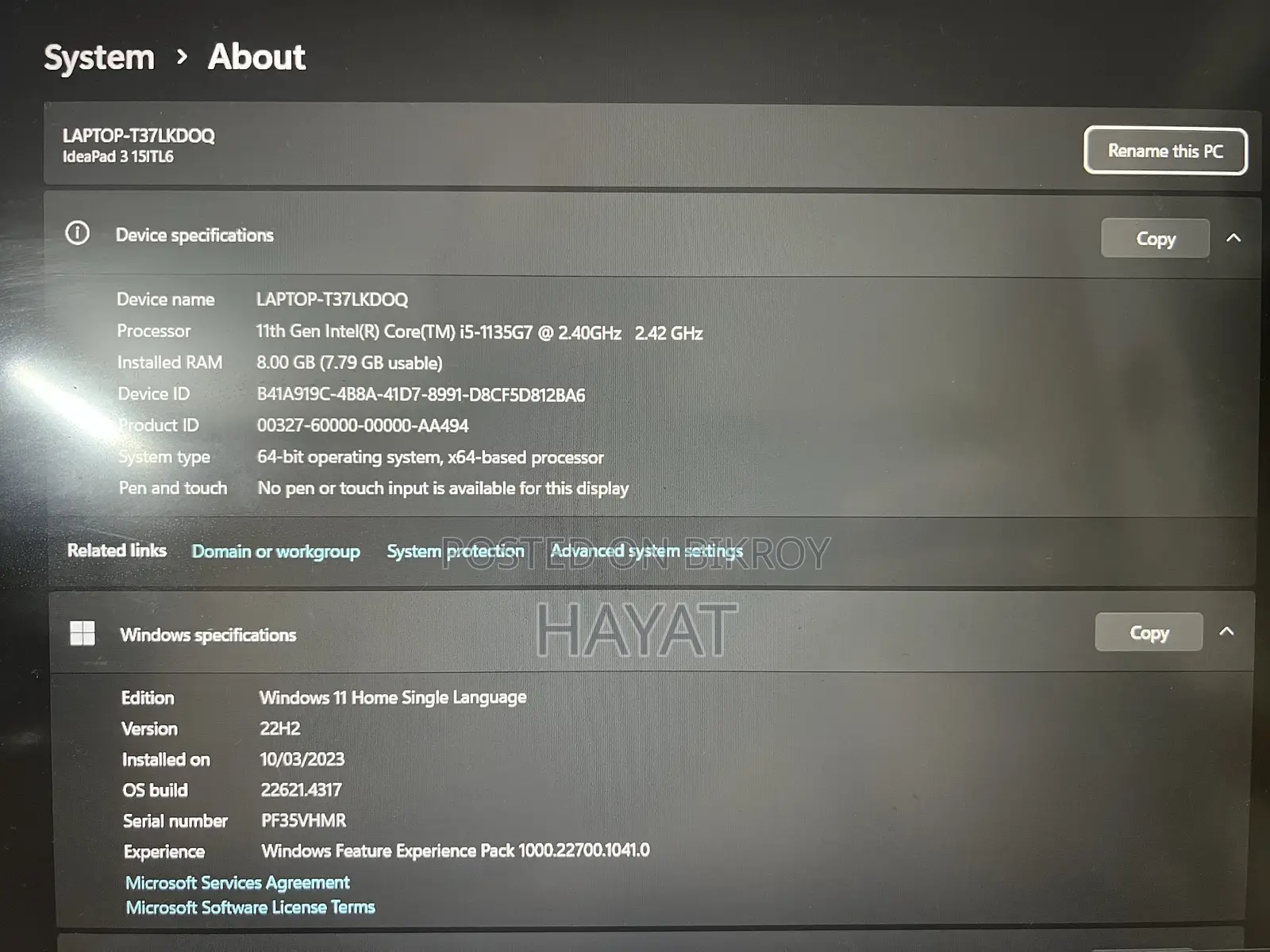Laptop 8GB Intel Core I5 SSD 512GB