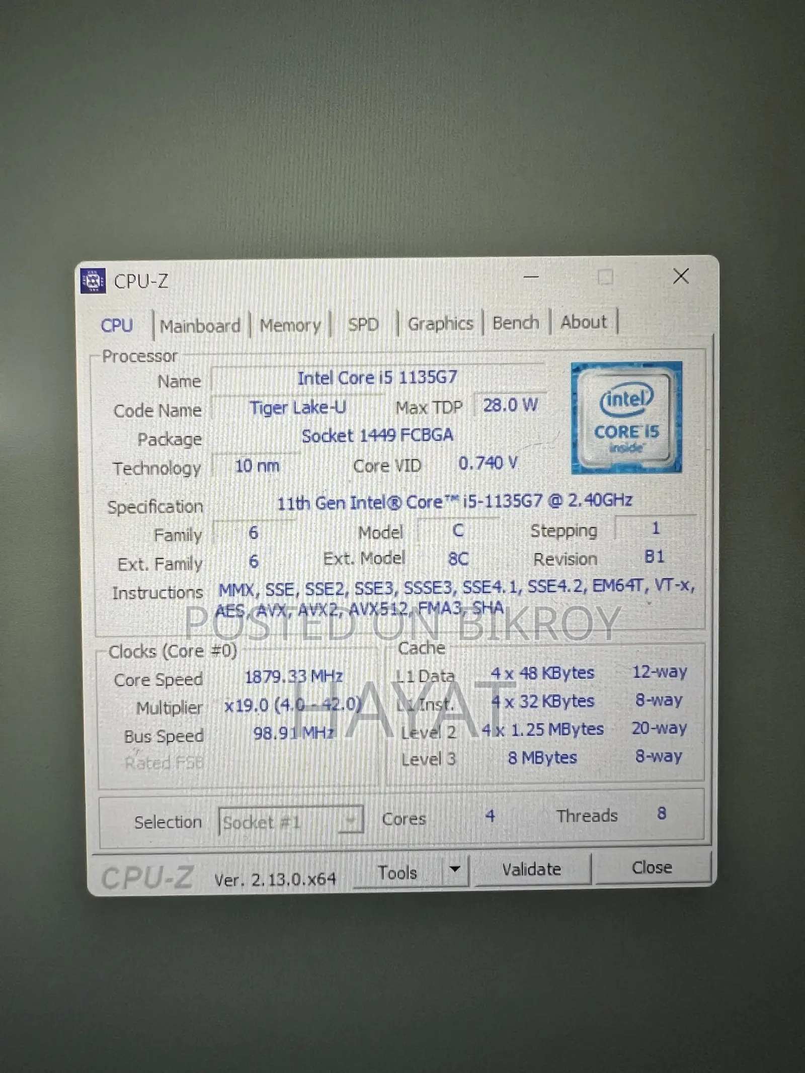 Laptop 8GB Intel Core I5 SSD 512GB