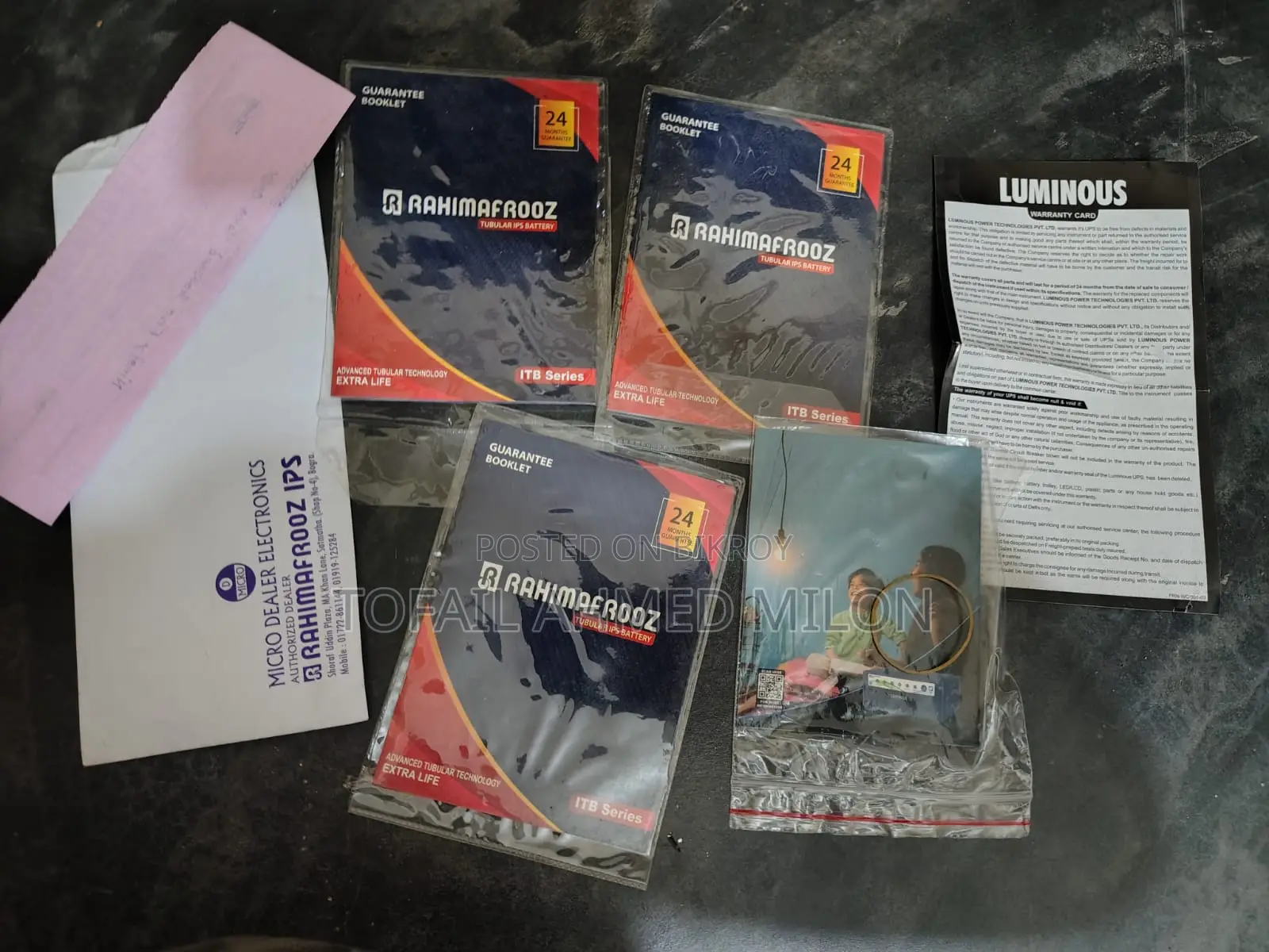 Luminous Optimus 3800+ With 3 Rahimafrooz 200ah 12v Tubular Batteries