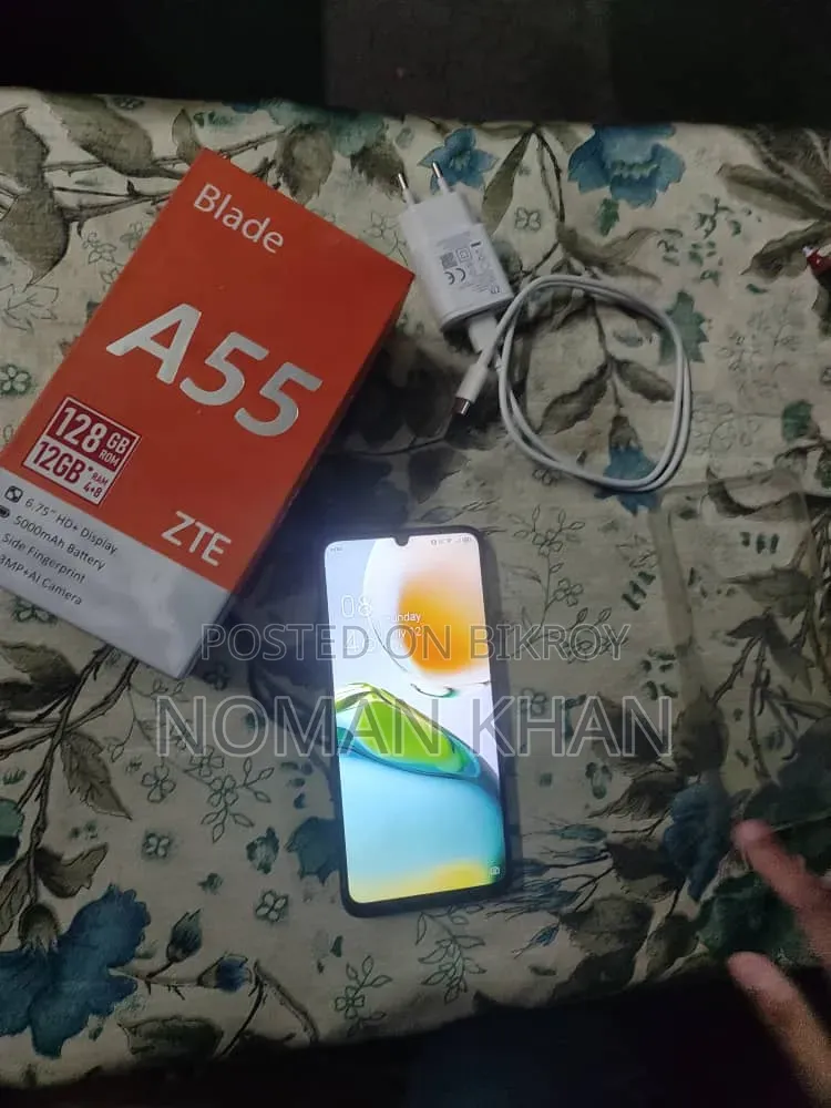 New ZTE A55 128 GB Black