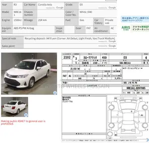 Toyota Axio 2021 White