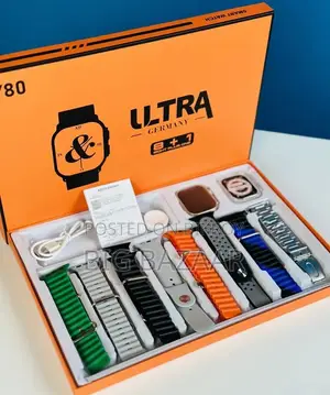Y80 Ultra Smartwatch With 8 Straps