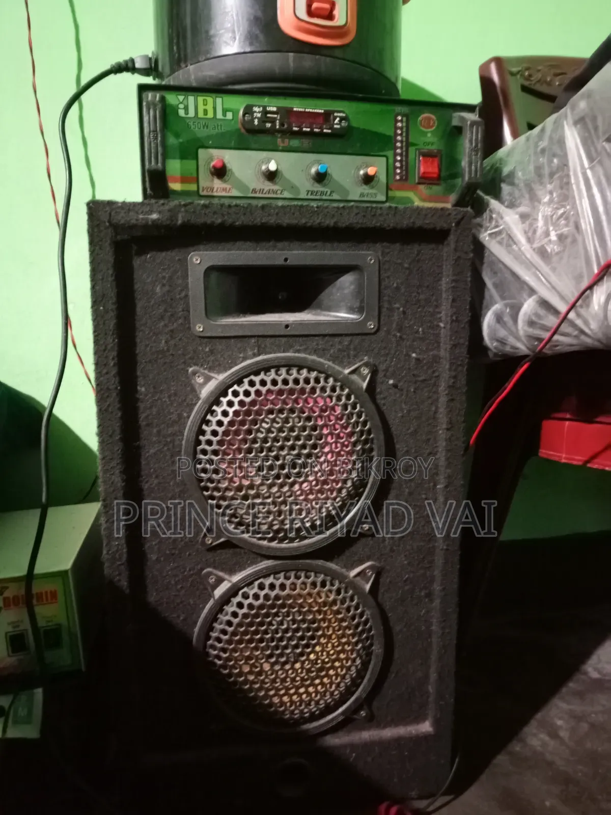 ৮ ইঞ্চি ২টা স্পিকার ৪টেনস্টার এমবি ফায়ার
