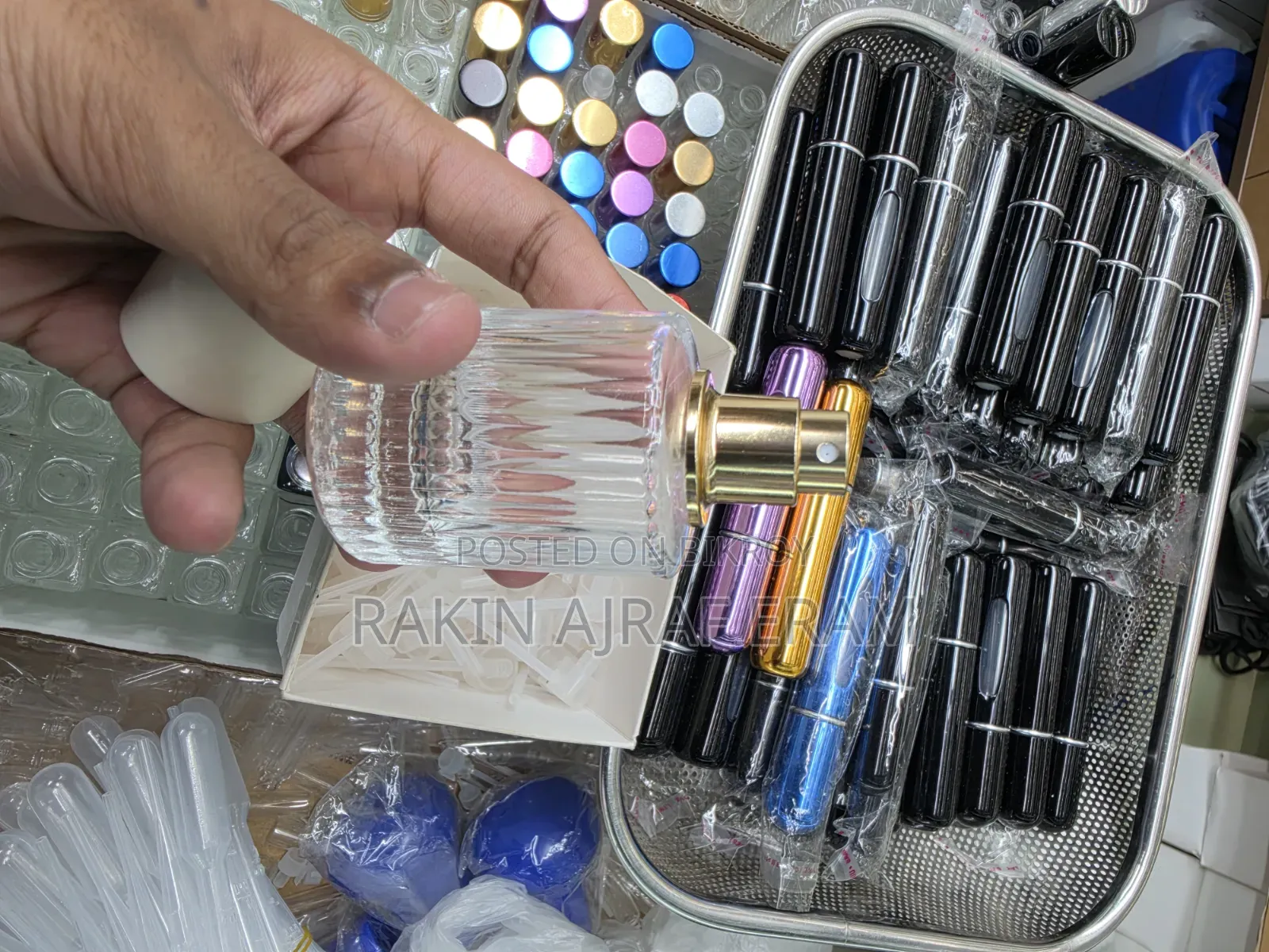 ৩০ মিলি রিফিলযোগ্য গ্লাস পারফিউম বোতল