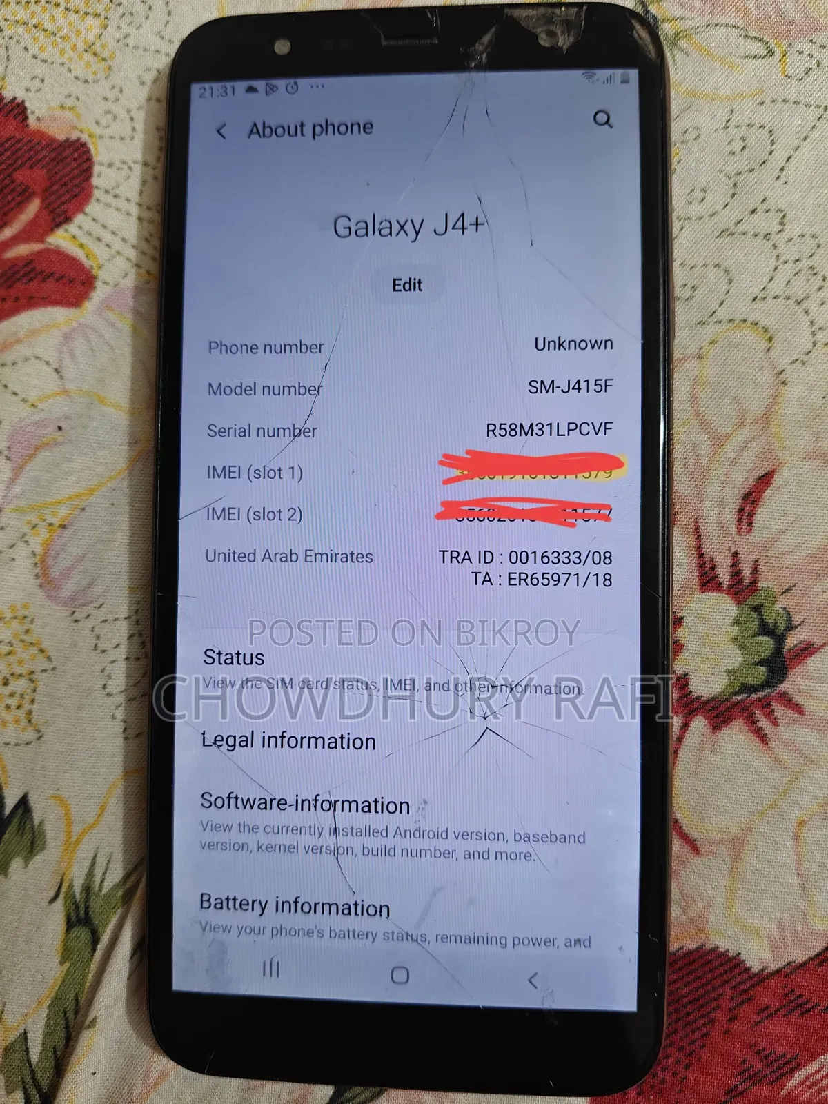 Samsung Galaxy J4 Plus 32 GB Rose Gold