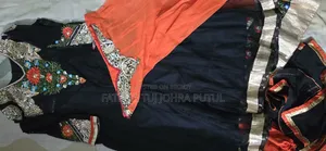 4-piece net set, Lehenga