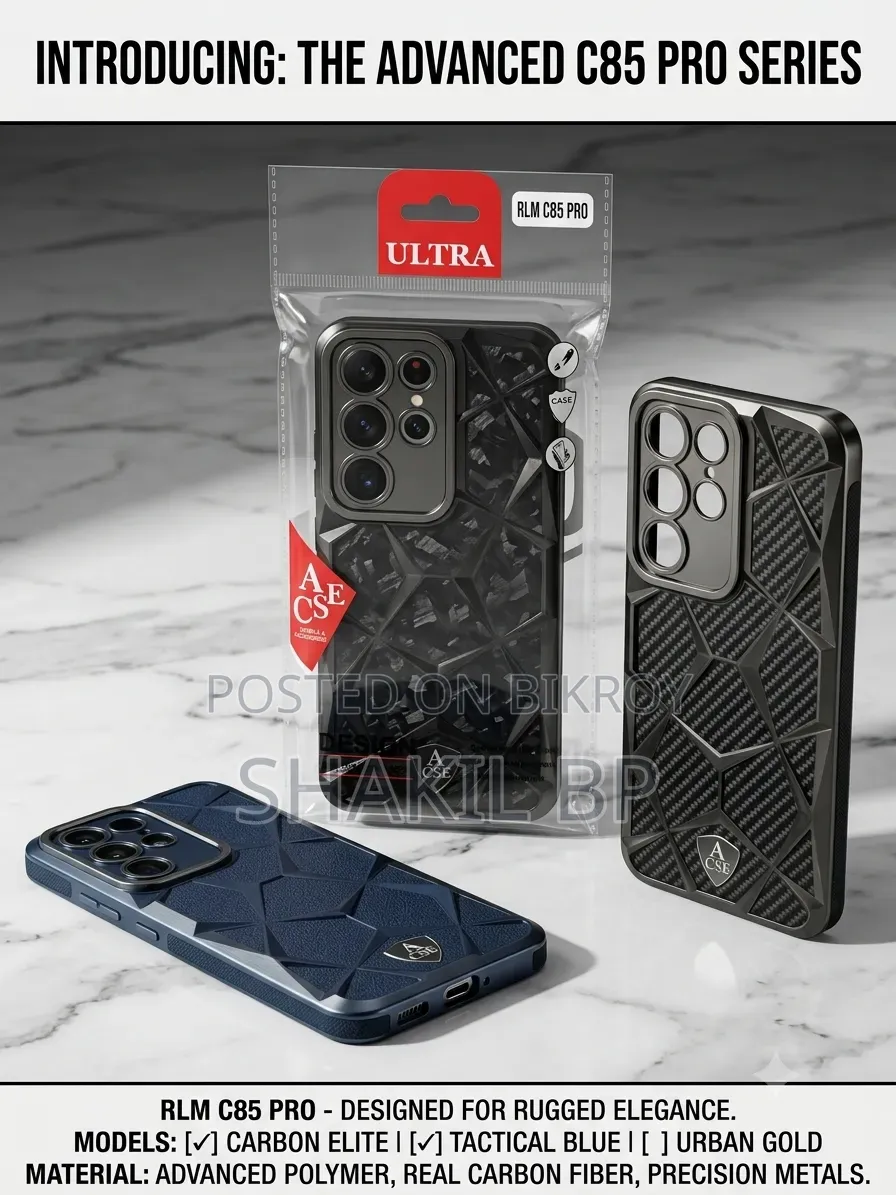 Realme C85 Pro Luxury Glitter Back Cover (Brand New)