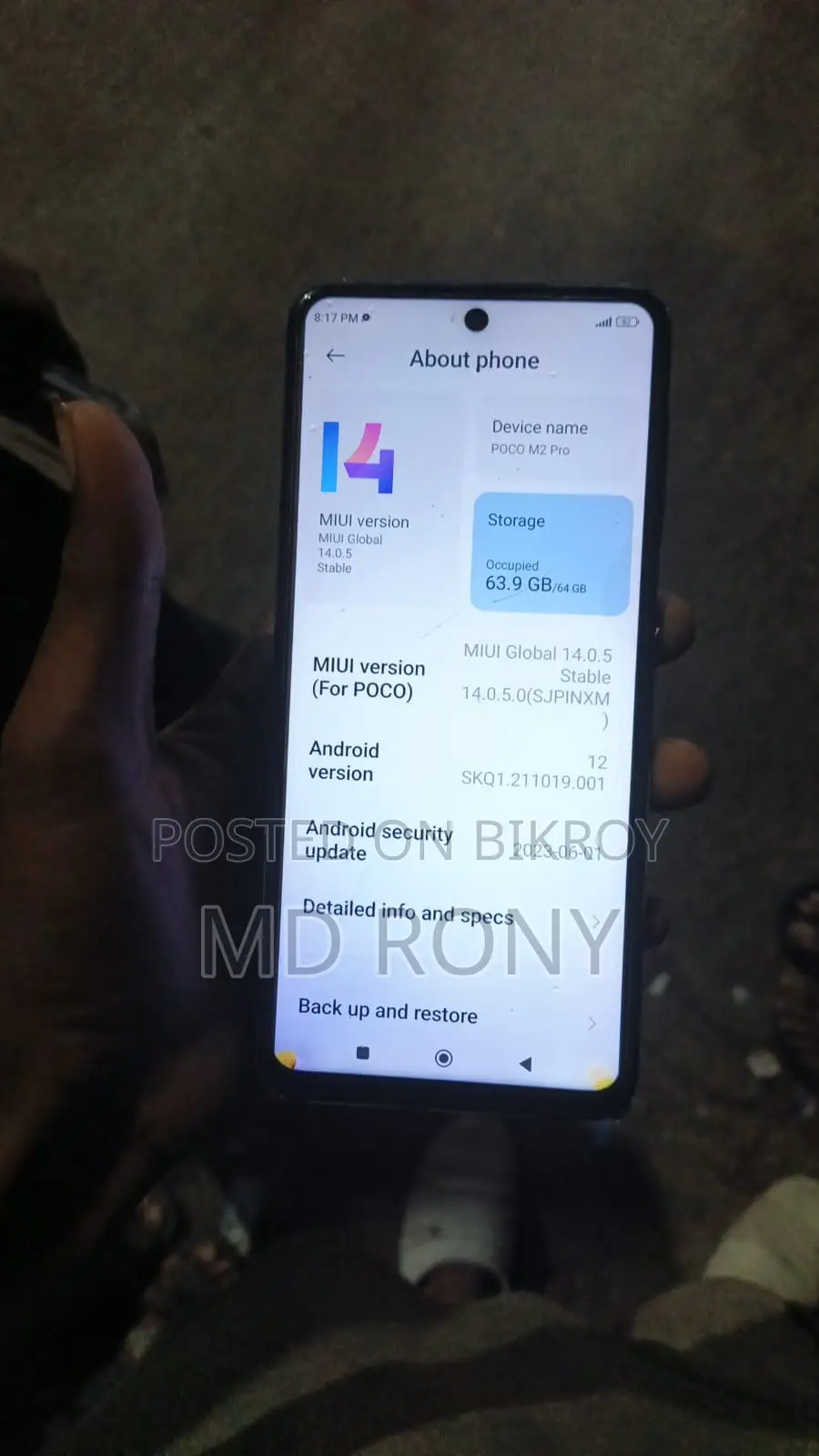 Realme 64 GB Blue