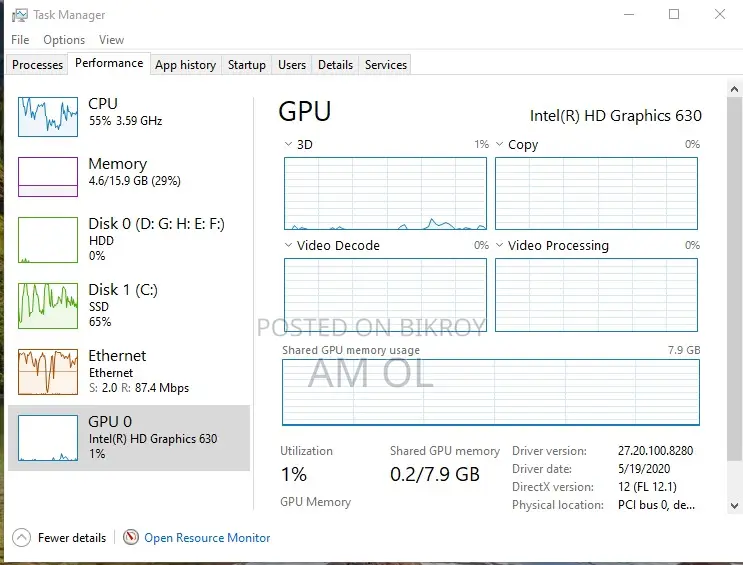 Desktop Computer 16GB Intel Core I5 HDD+SSD 1T