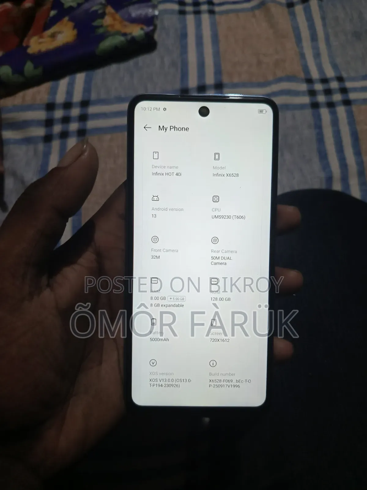 Infinix Hot 40i 128 GB