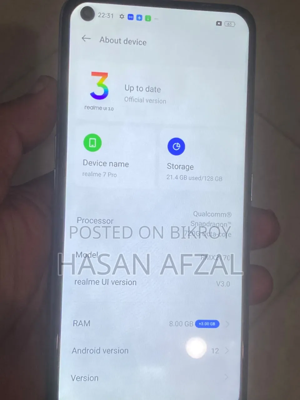 Realme 7 Pro 128 GB Blue