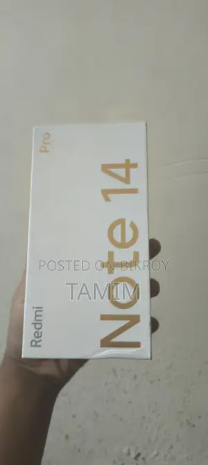 শাওমি রেডমি নোট ১৪ প্রো ৫জি ২৫৬ জিবি ব্ল্যাক