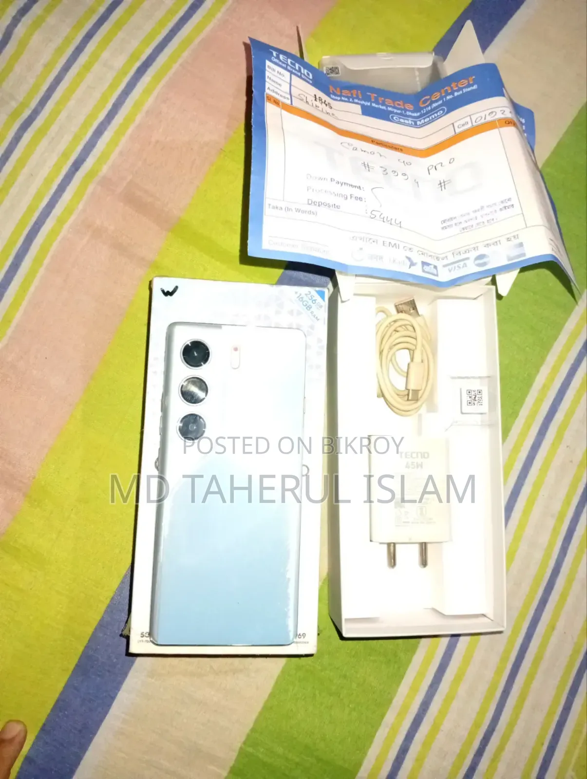 Tecno Camon 40 Pro 4G 256 GB Blue