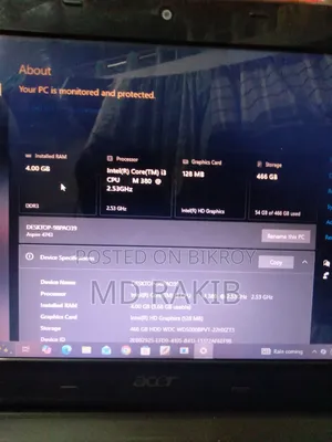 Laptop Acer Aspire 4743 4GB Intel Core i3 HDD 500GB