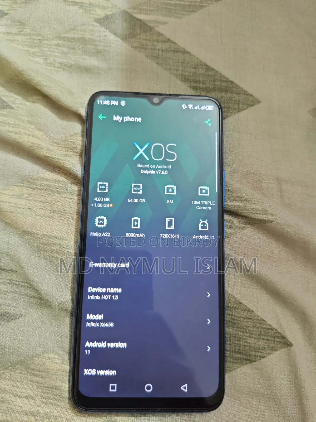 Infinix Hot 12i 64 GB Blue
