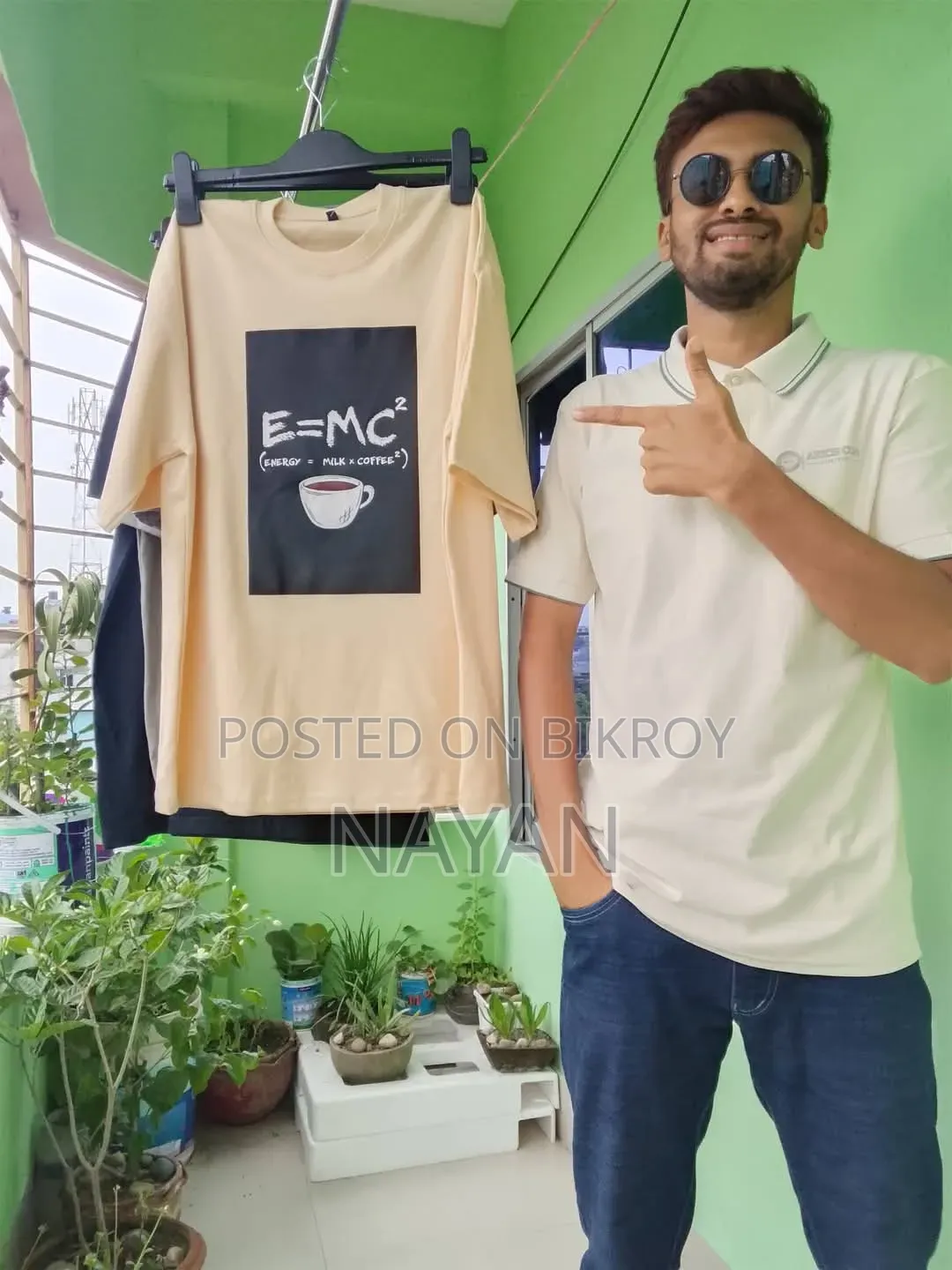 Cotton T-Shirt, Drop Shoulder