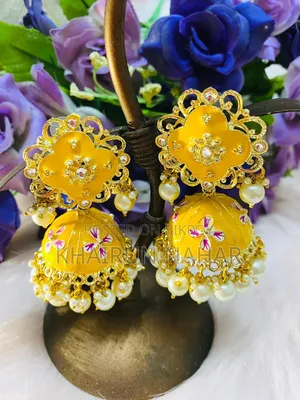 Minakari Jhumka Earrings