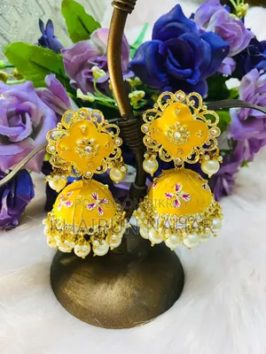 Minakari Jhumka Earrings