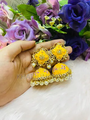 Minakari Jhumka Earrings