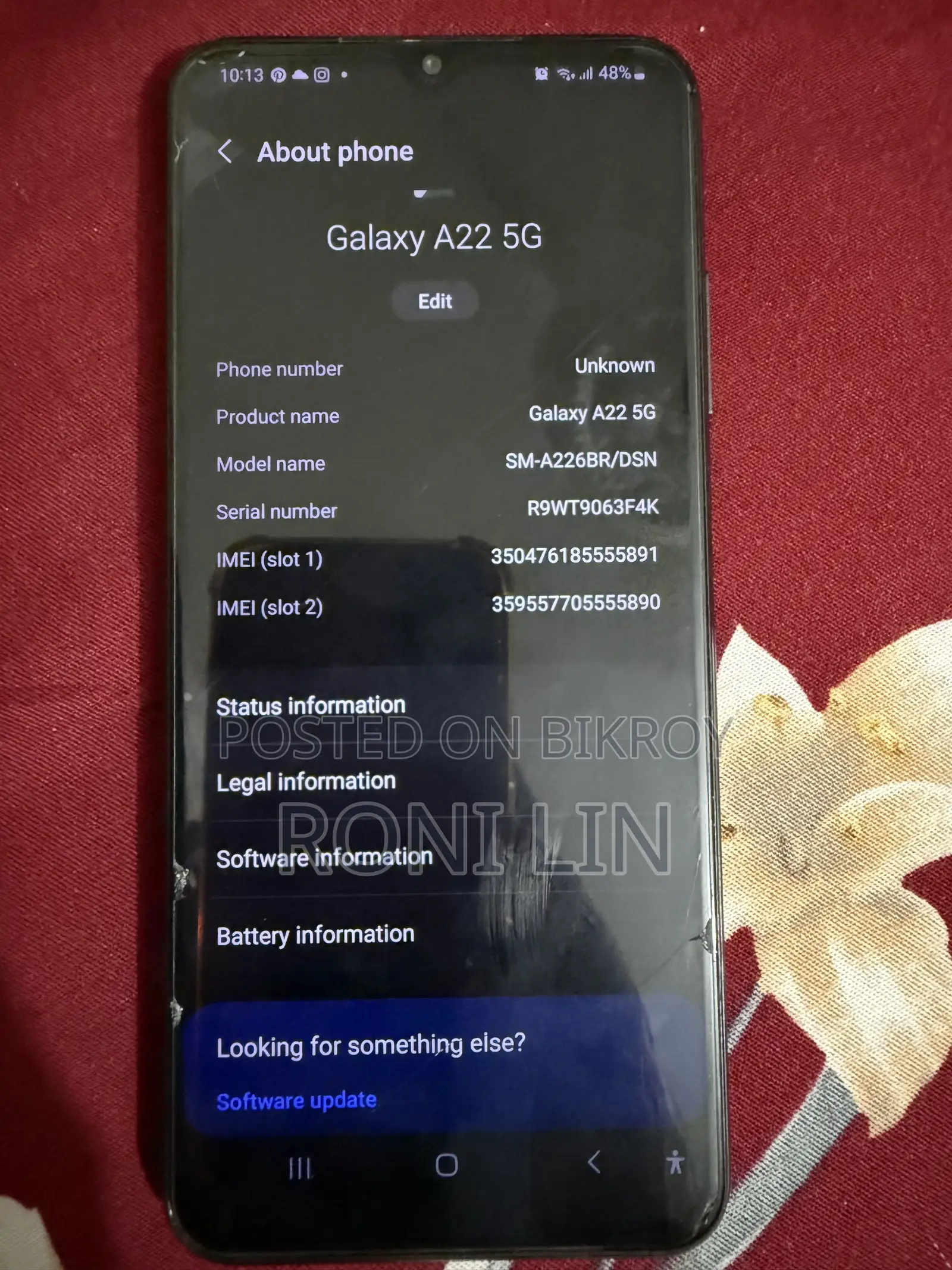 Samsung Galaxy A22 5G 128 GB Black