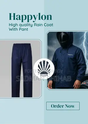High Quality Rain Coat With Pant. (Happylon)
